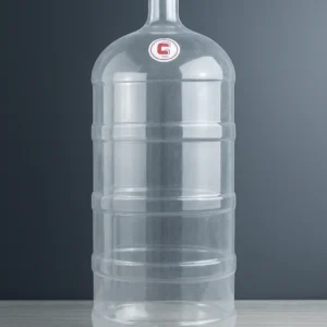 Premium Transparent Water Jar with White Cap