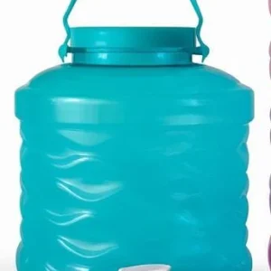 Large Blue Plastic Water Dispenser with Tap & Handle – 10 L (Approx)